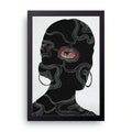 Colorful Eye framed wall art print — HIBR