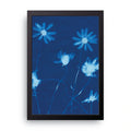 Blue Daisies framed wall art print — HIBR