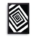 Optical Spiral framed wall art print — HIBR