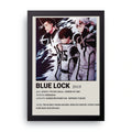 BLUE LOCK 1 framed wall art print — HIBR