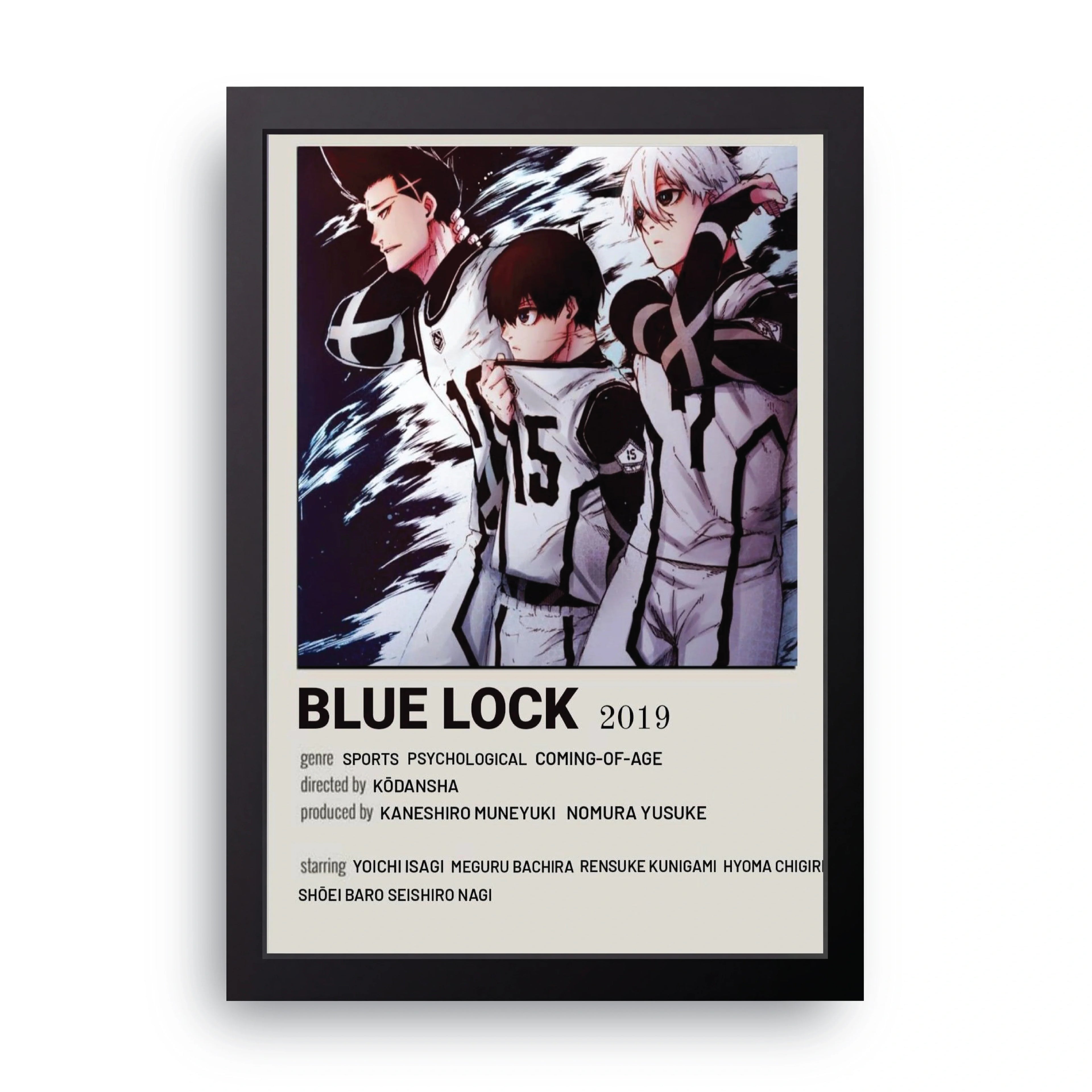 BLUE LOCK 1 framed wall art print — HIBR