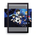 BLUE LOCK 5 framed wall art print — HIBR