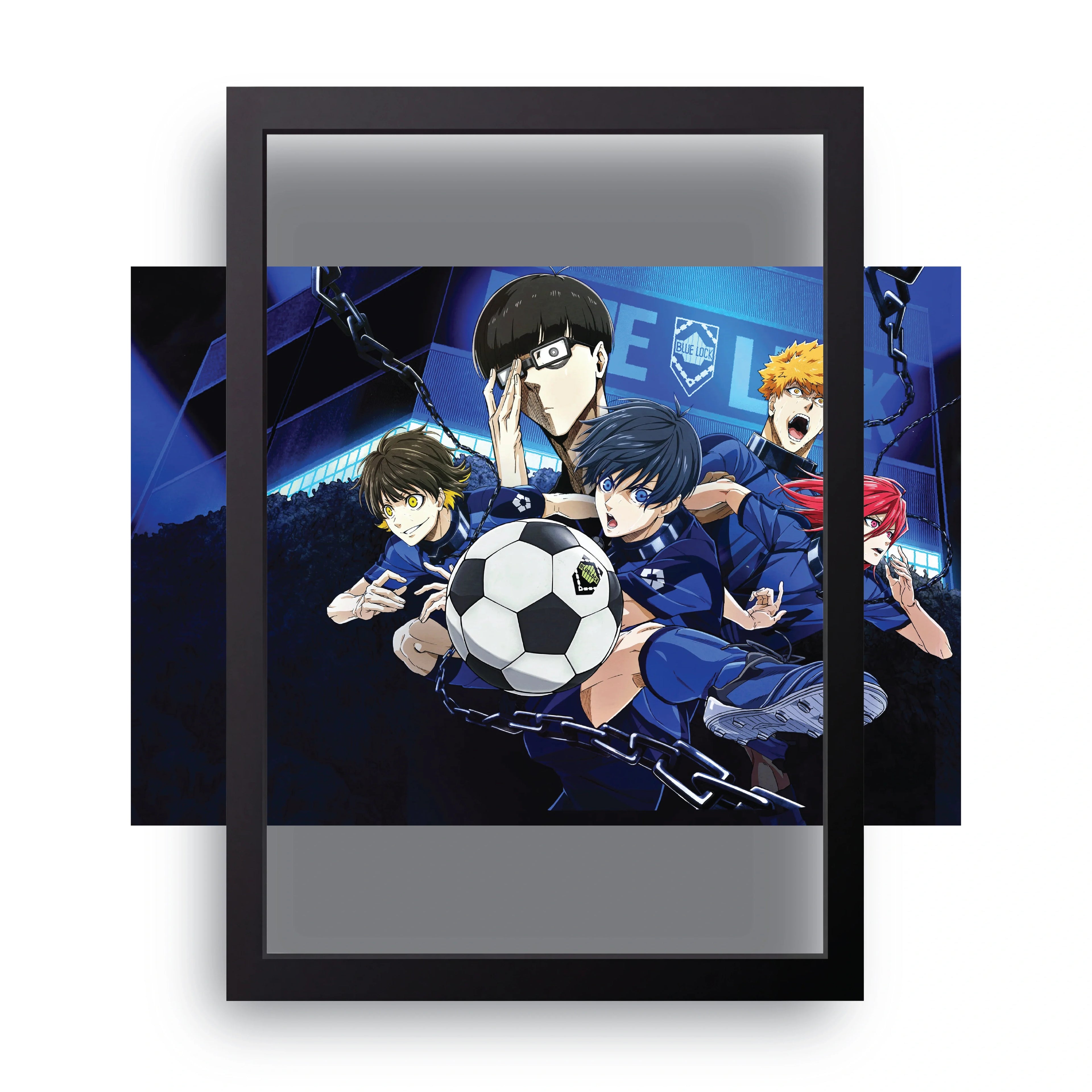 BLUE LOCK 5 framed wall art print — HIBR