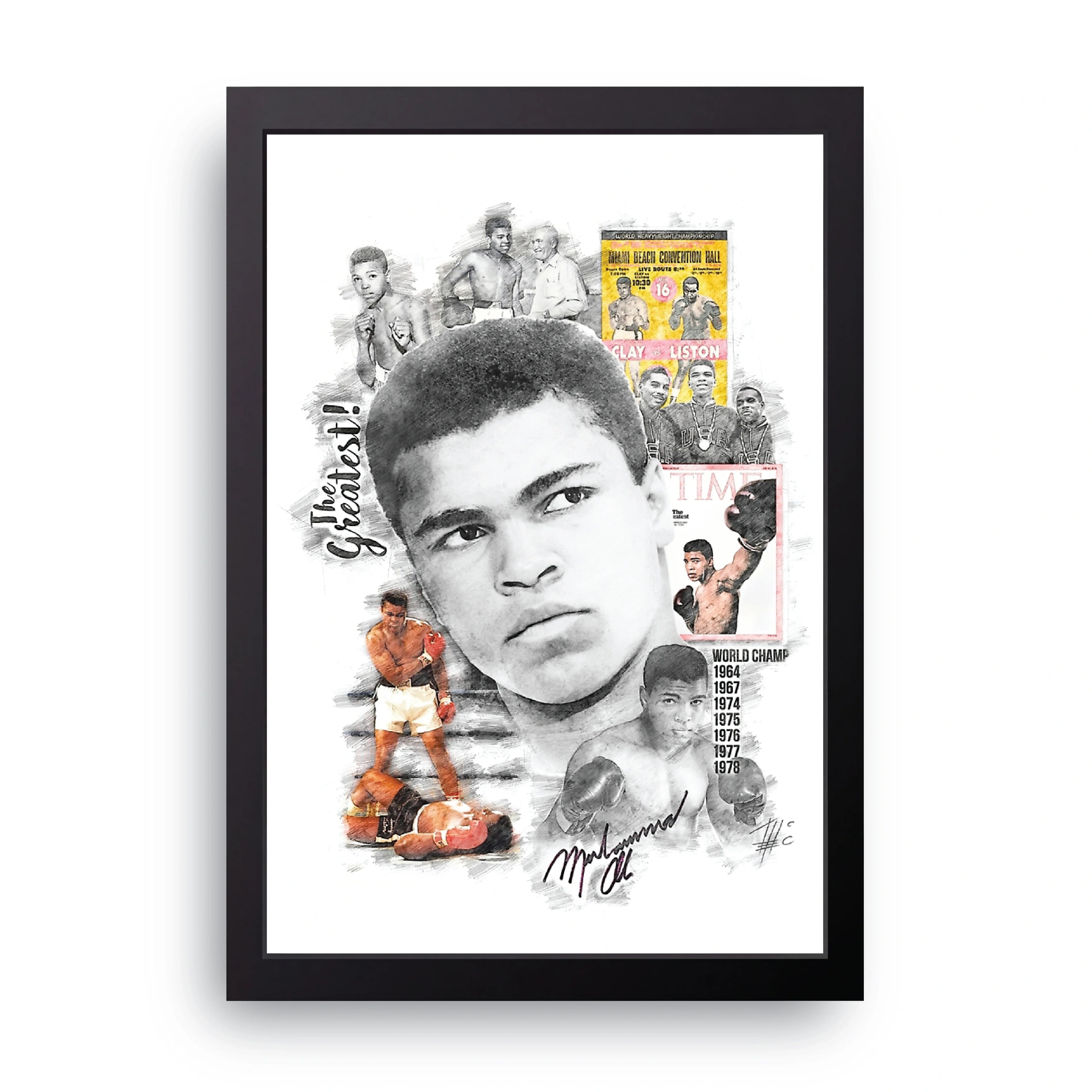 The Greatest framed wall art print — HIBR