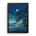 Moonlit Shore framed wall art print — HIBR
