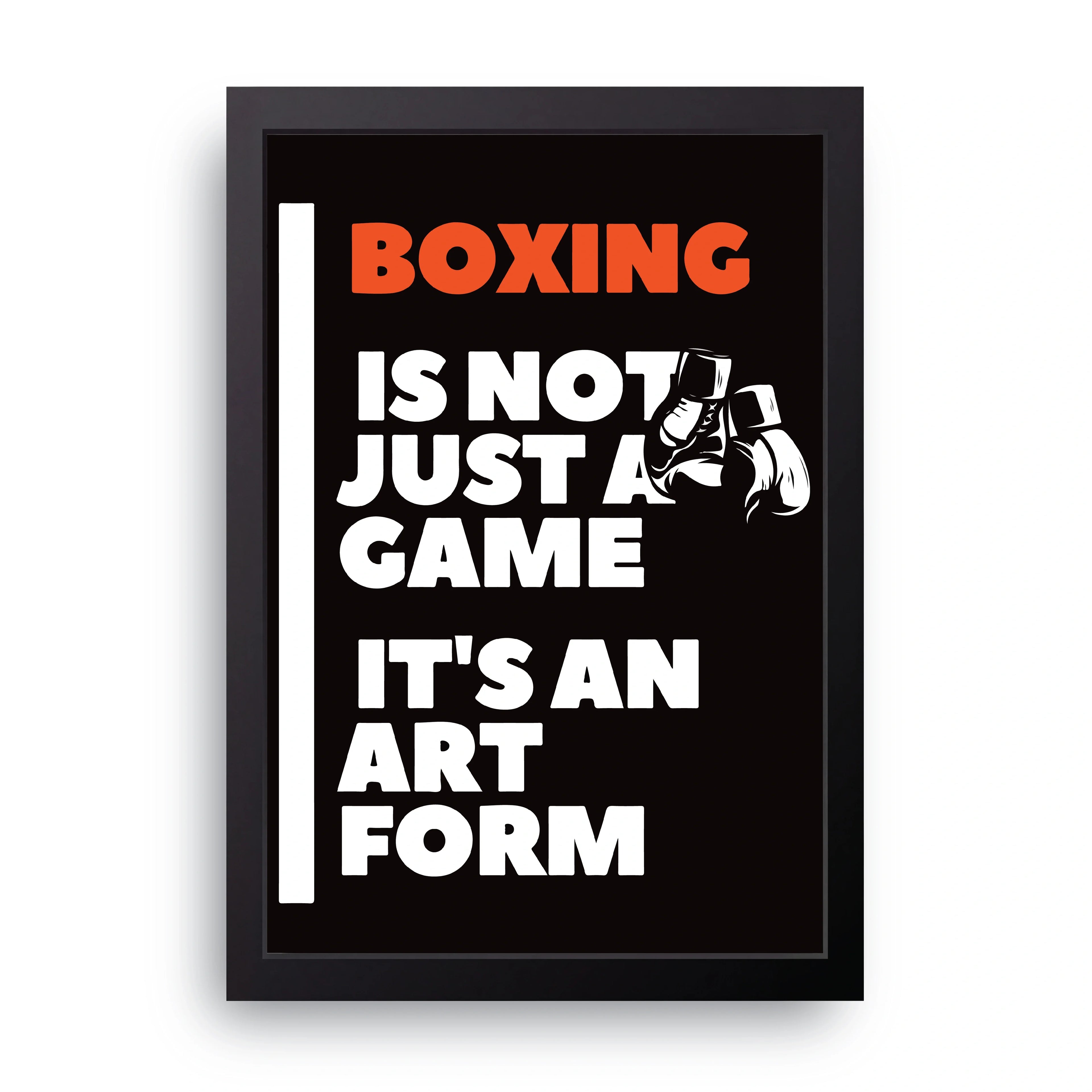 Boxing Art Form framed wall art print — HIBR