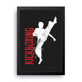 Kickboxing framed wall art print — HIBR