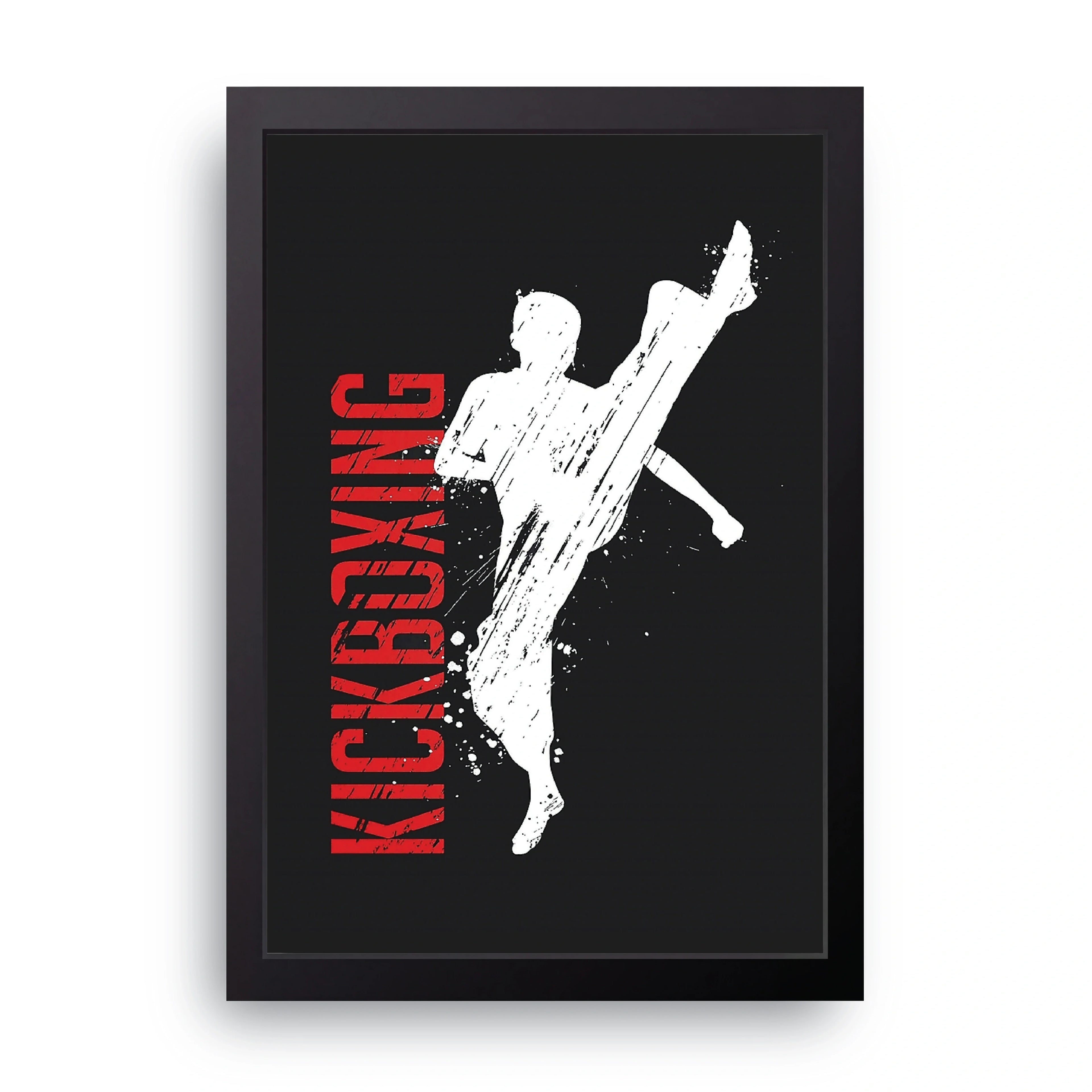 Kickboxing framed wall art print — HIBR