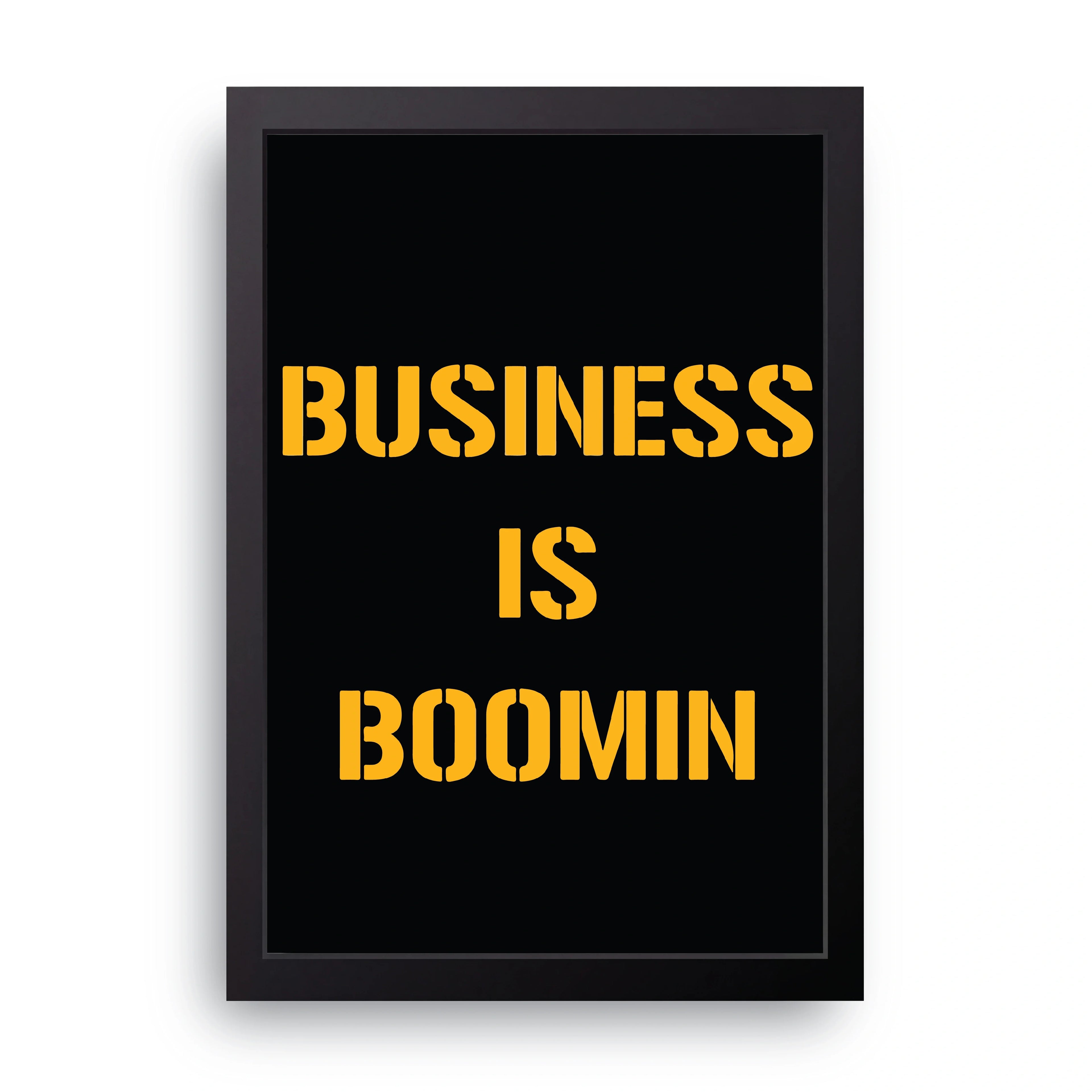 BUSINESS (1) framed wall art print — HIBR