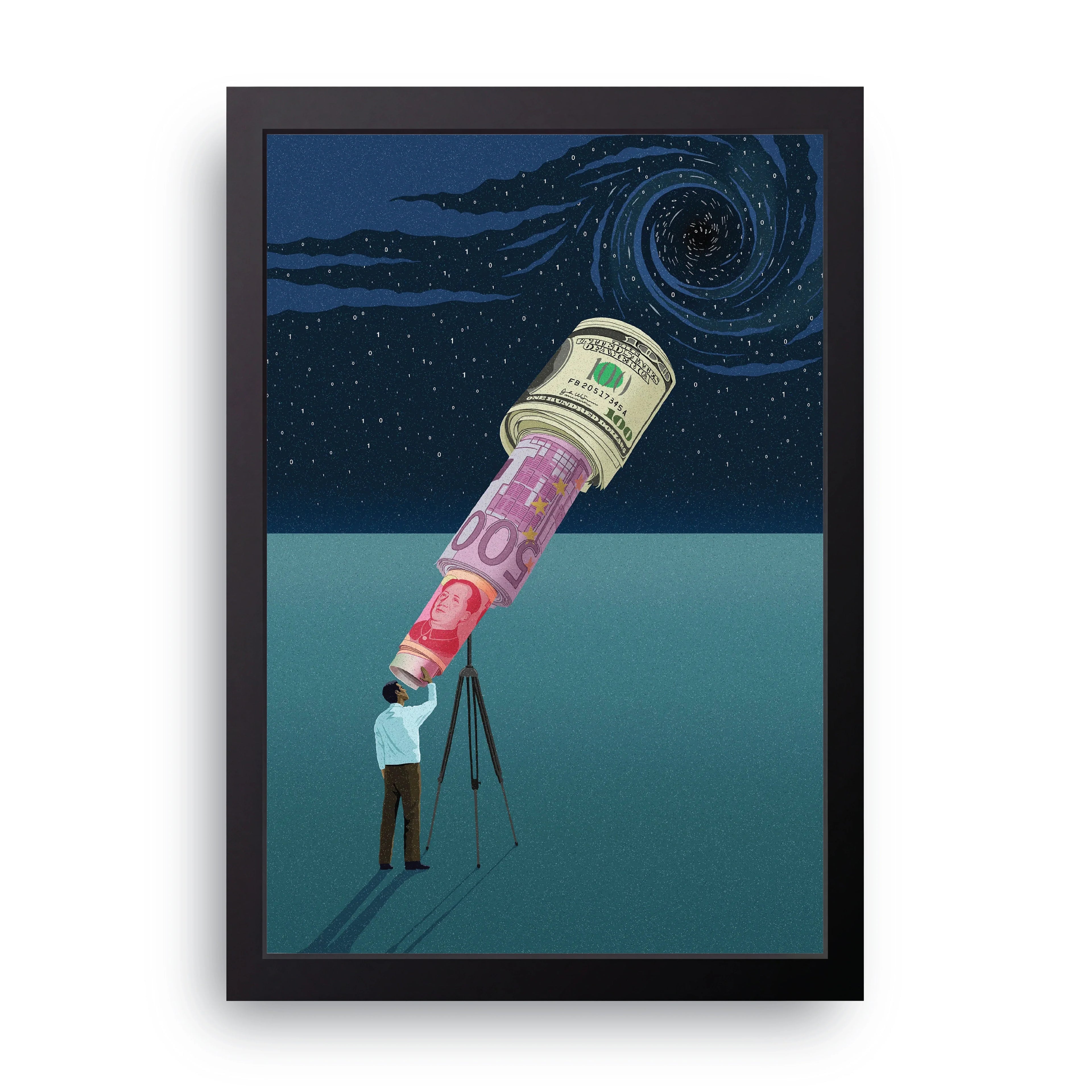 BUSINESS (2) framed wall art print — HIBR
