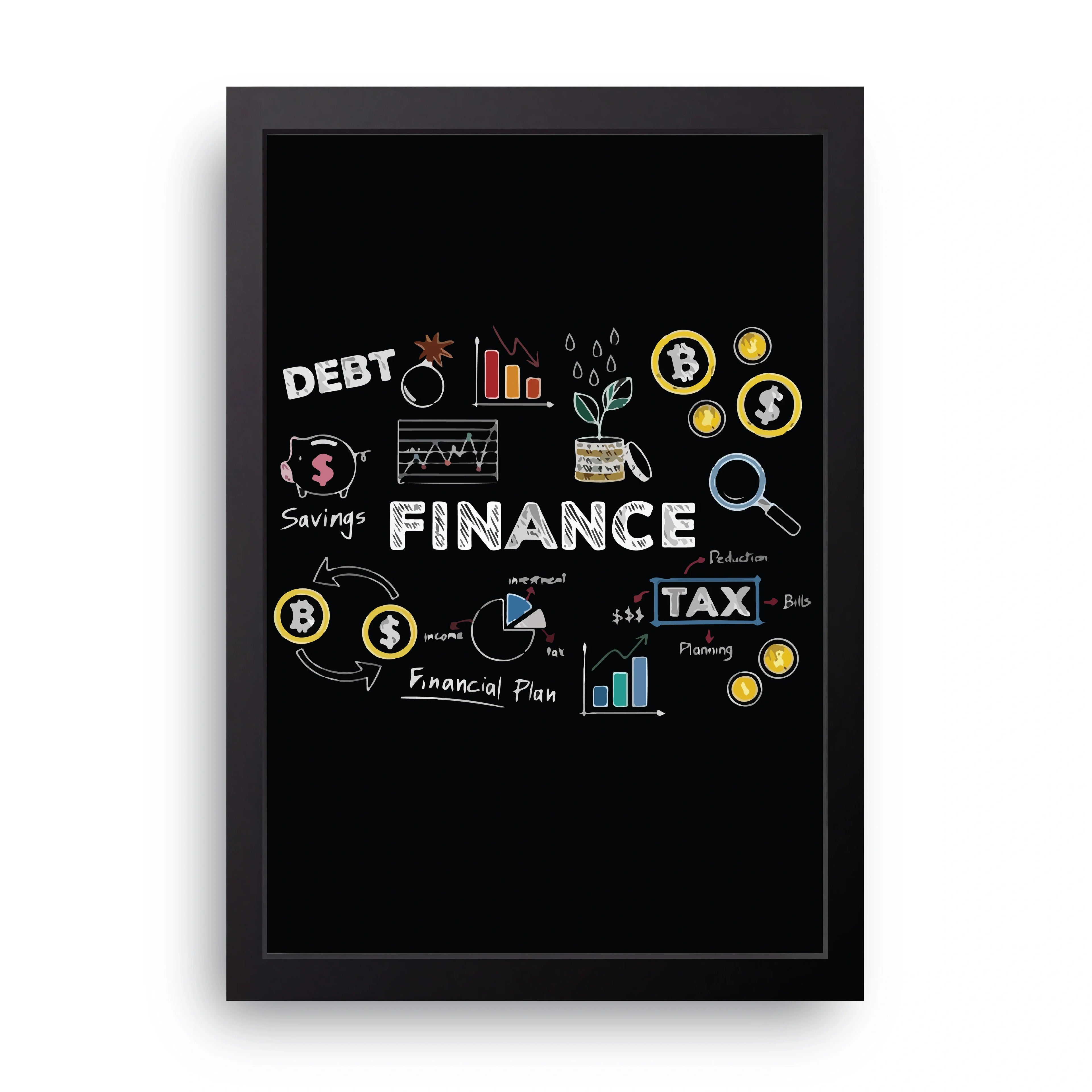 BUSINESS (3) framed wall art print — HIBR