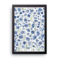 Blue Meadow framed wall art print — HIBR