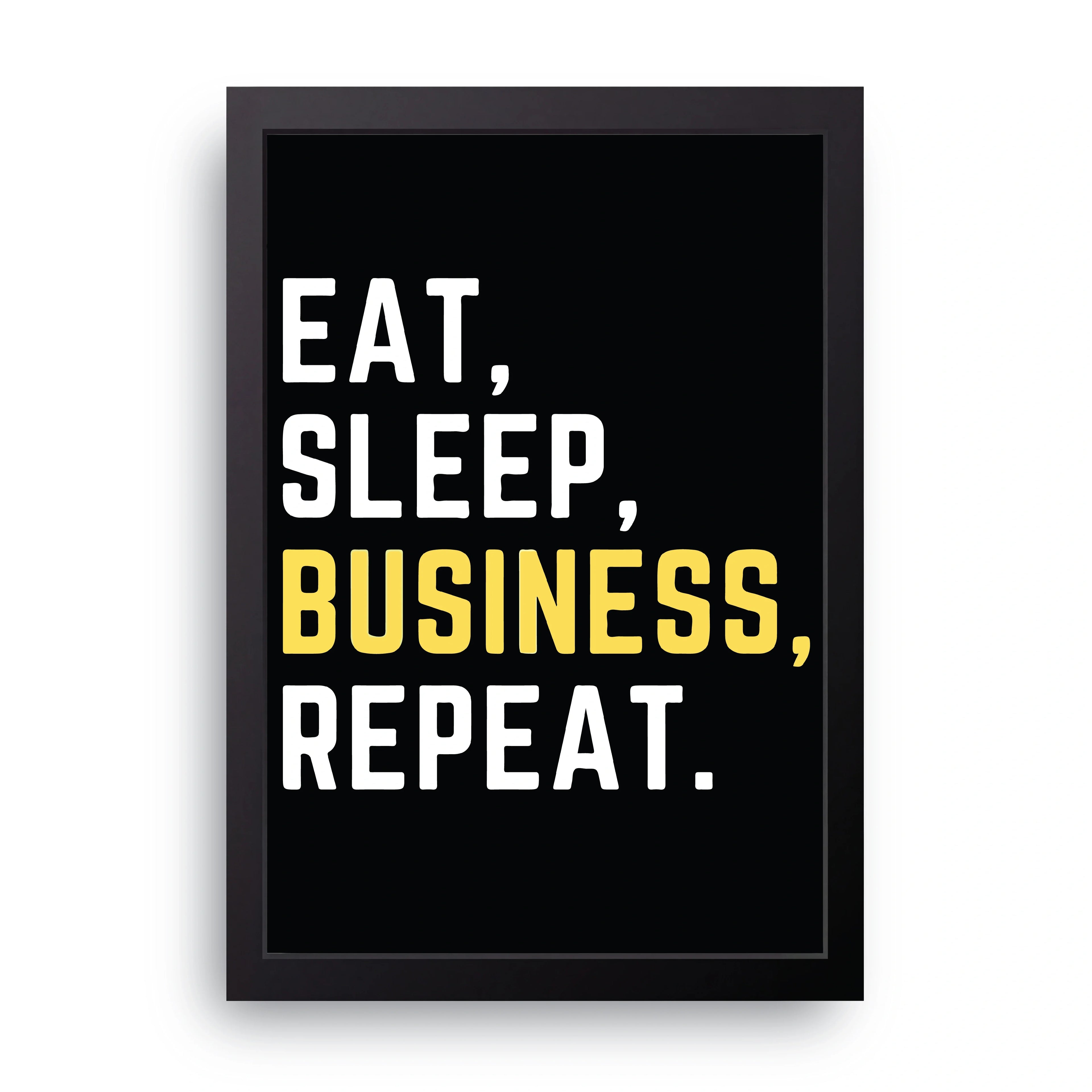 BUSINESS (13) framed wall art print — HIBR
