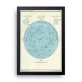 Star Chart framed wall art print — HIBR