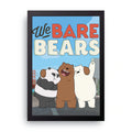 We Bare Bears 2 framed wall art print — HIBR