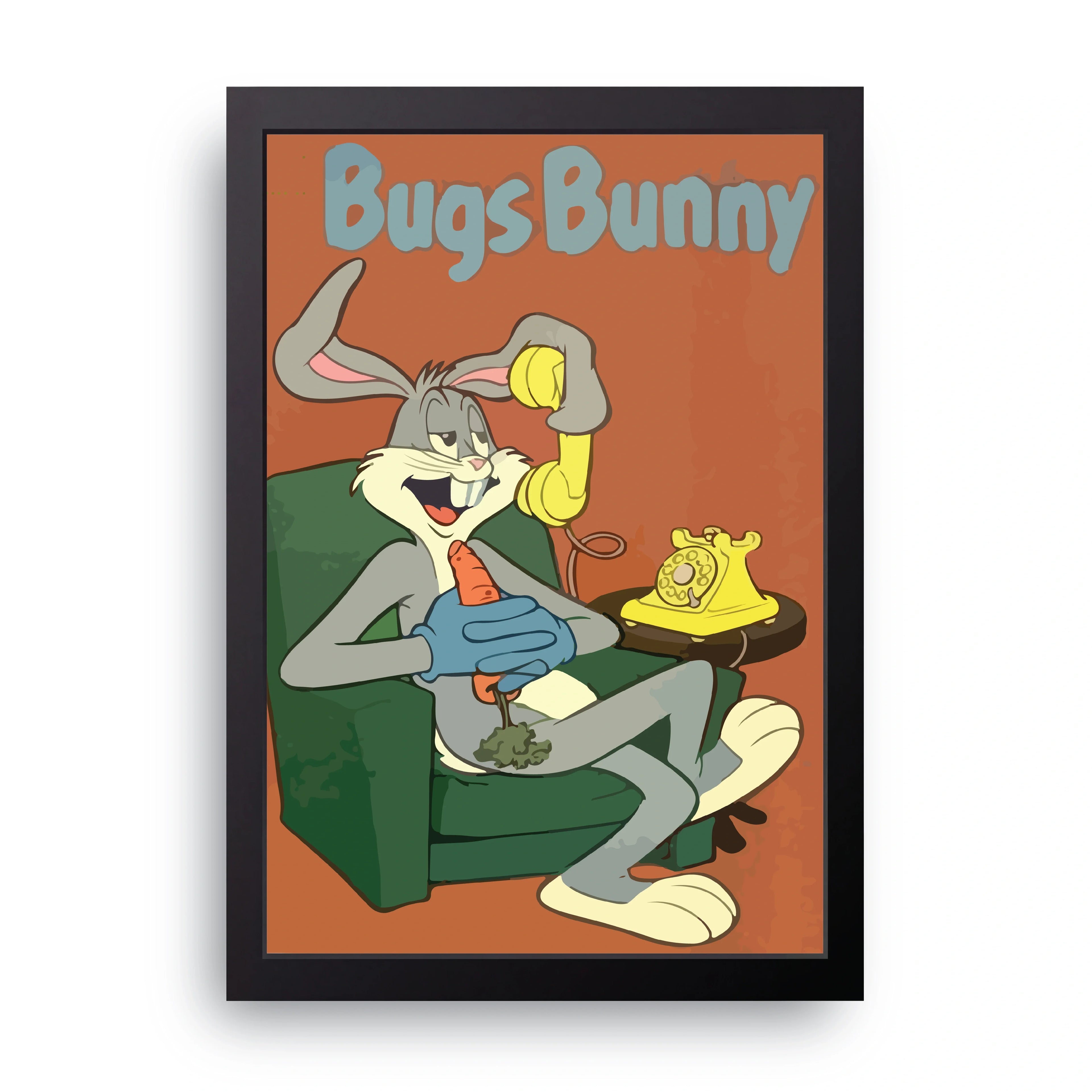 Bugs Bunny framed wall art print — HIBR