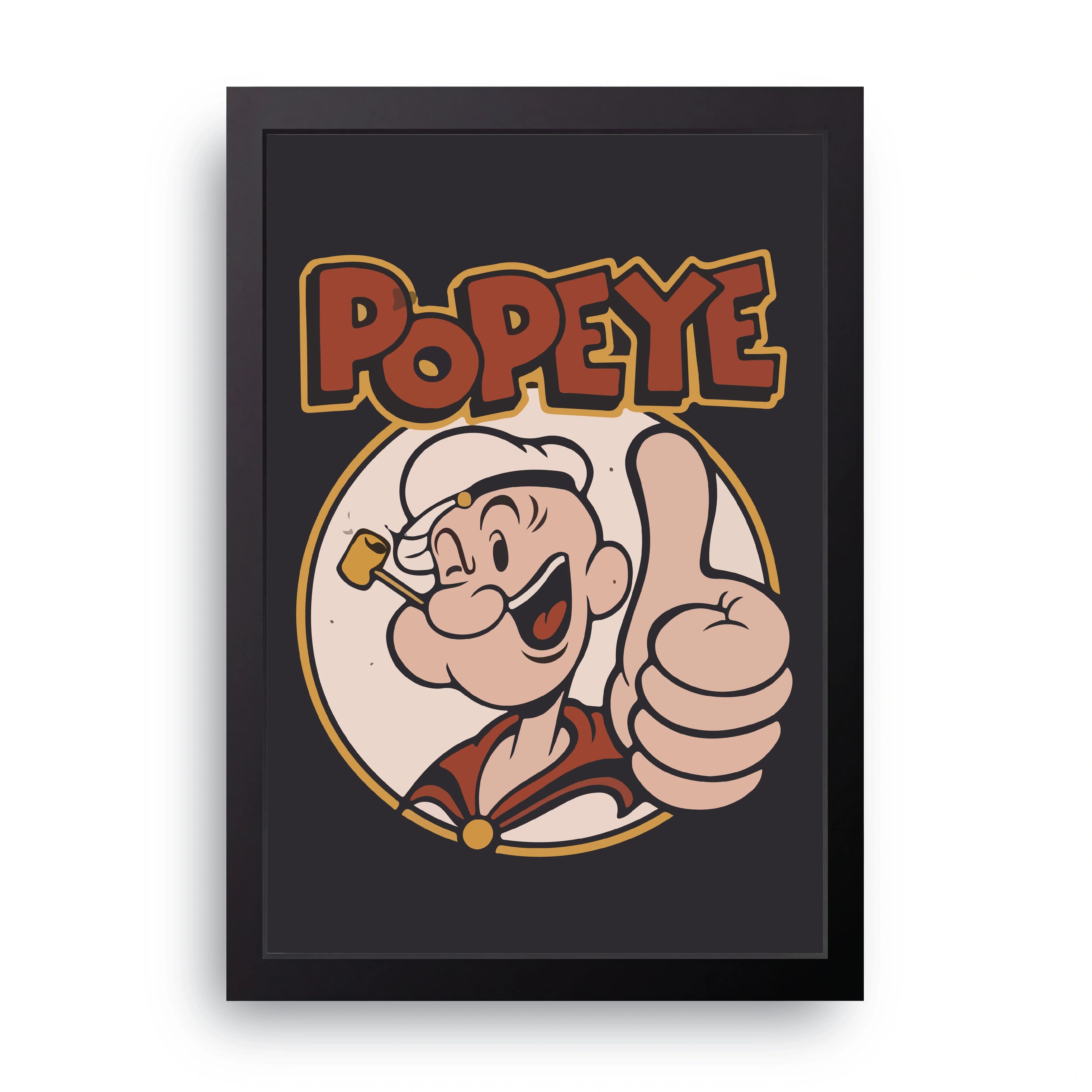 Popeye framed wall art print — HIBR