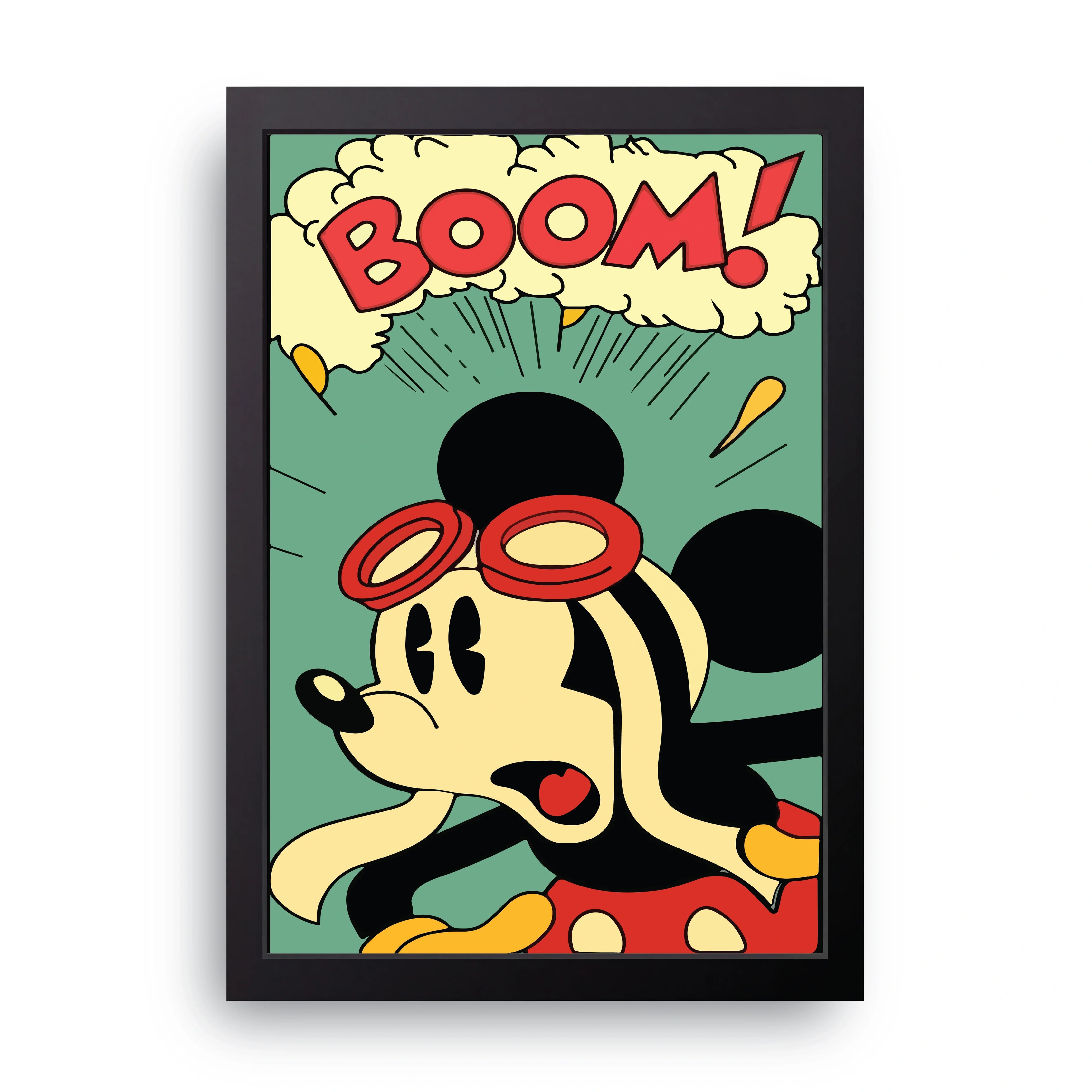 Mickey Boom framed wall art print — HIBR