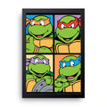 Ninja Turtles framed wall art print — HIBR
