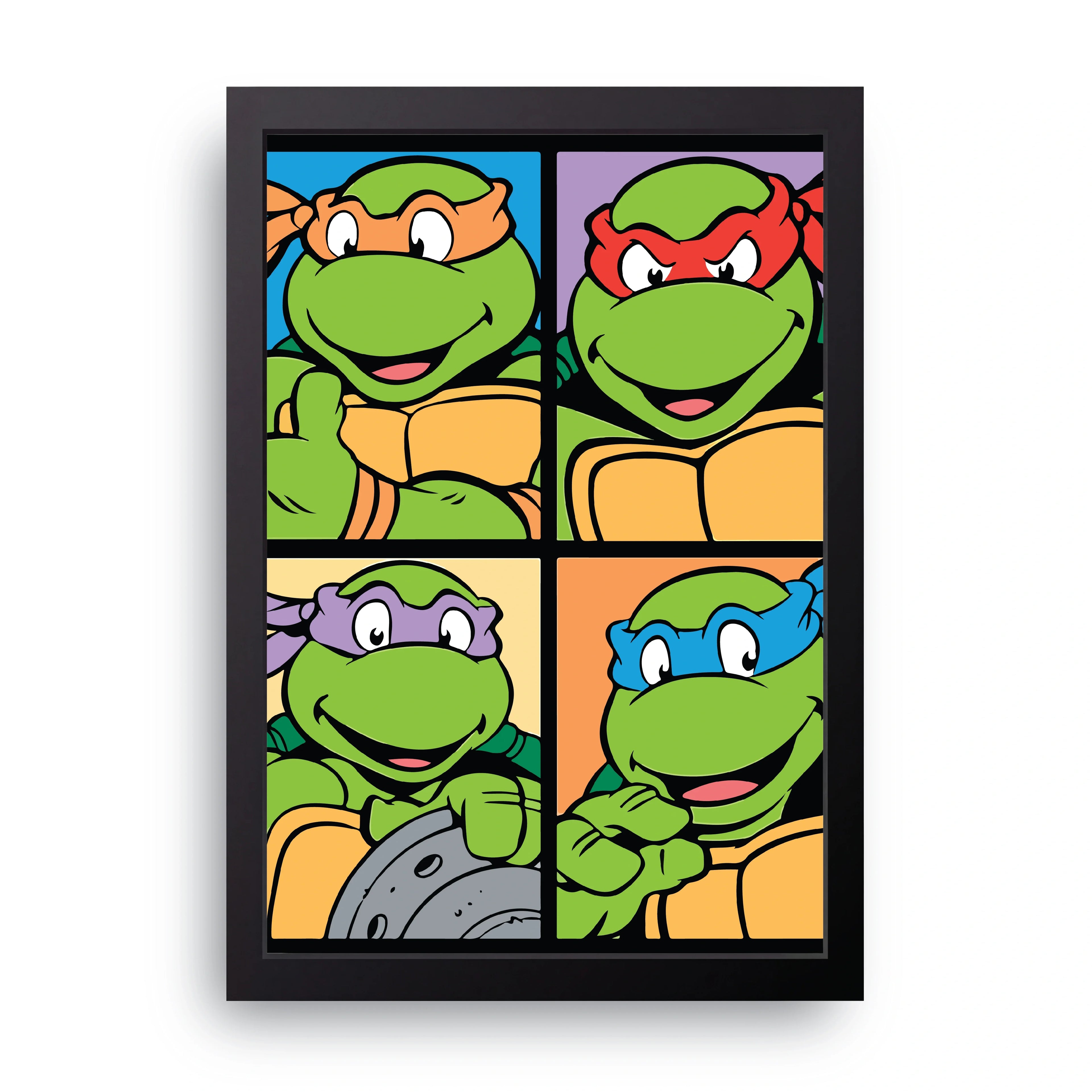 Ninja Turtles framed wall art print — HIBR