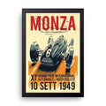 Monza Grand Prix framed wall art print — HIBR