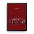 Mustang Fastback framed wall art print — HIBR