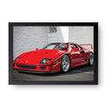 Red Sports Car framed wall art print — HIBR
