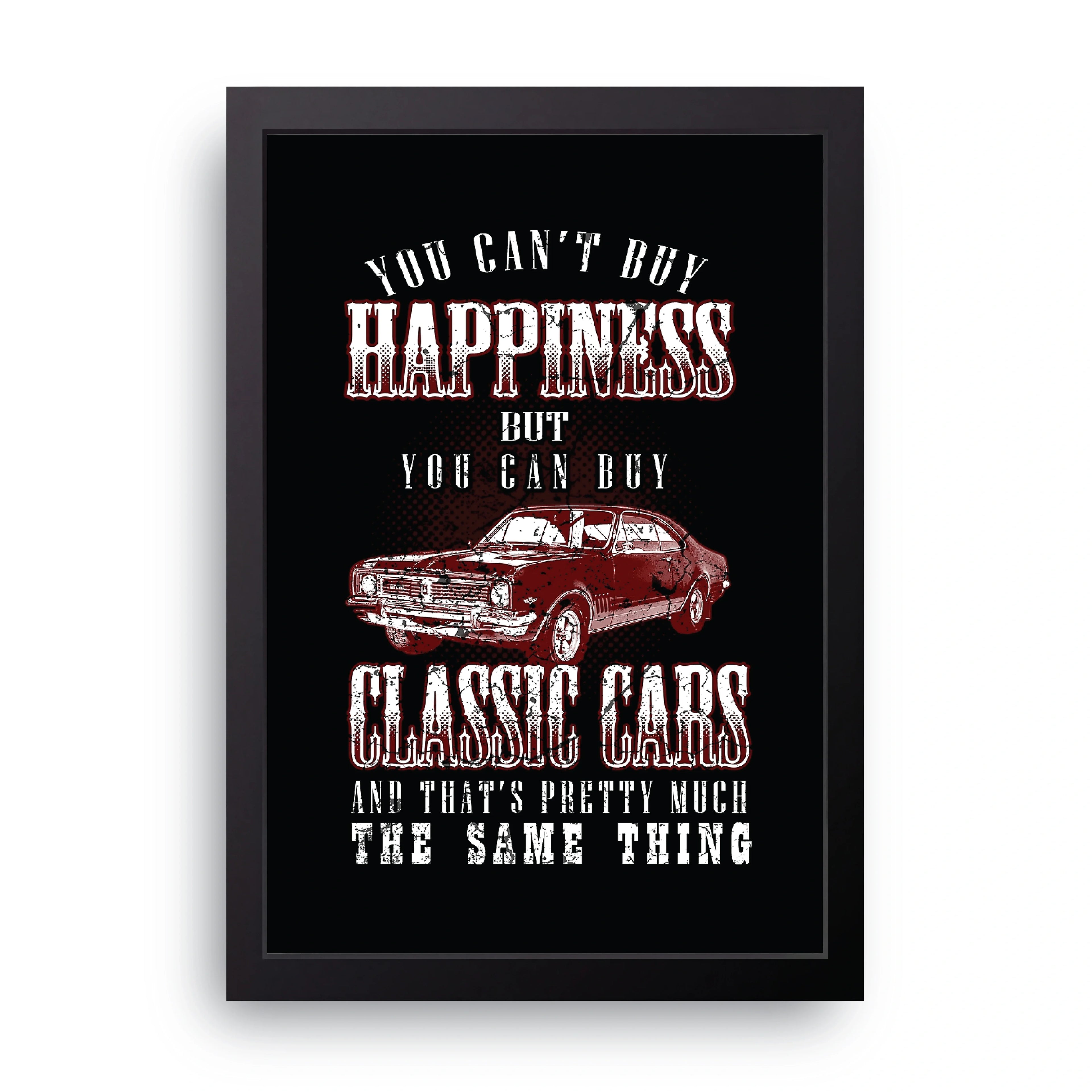 Classic Cars Quote framed wall art print — HIBR