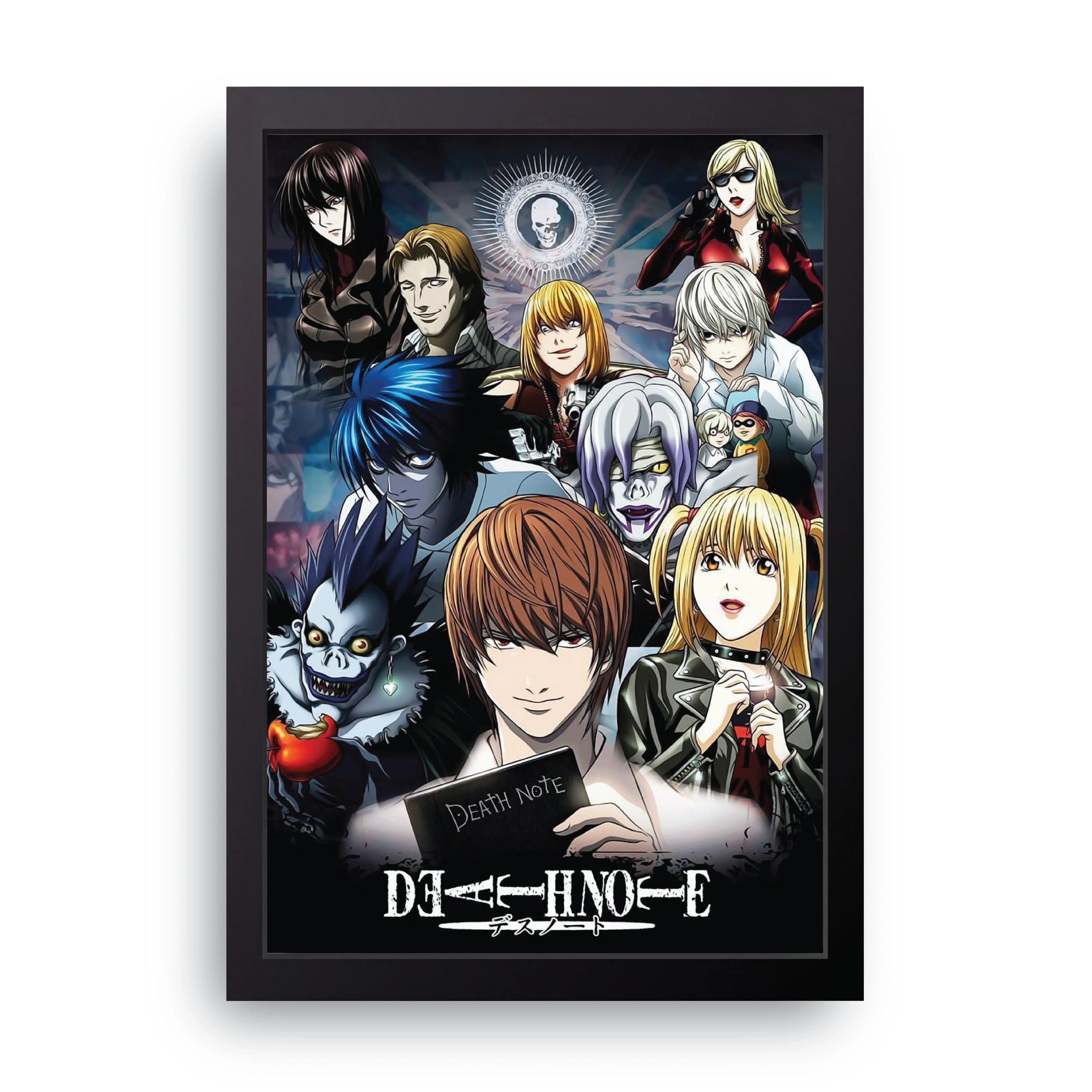 DEATH NOTE 1 framed wall art print — HIBR
