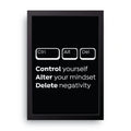 Ctrl Alt Del framed wall art print — HIBR
