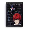 DEATH NOTE 7 framed wall art print — HIBR