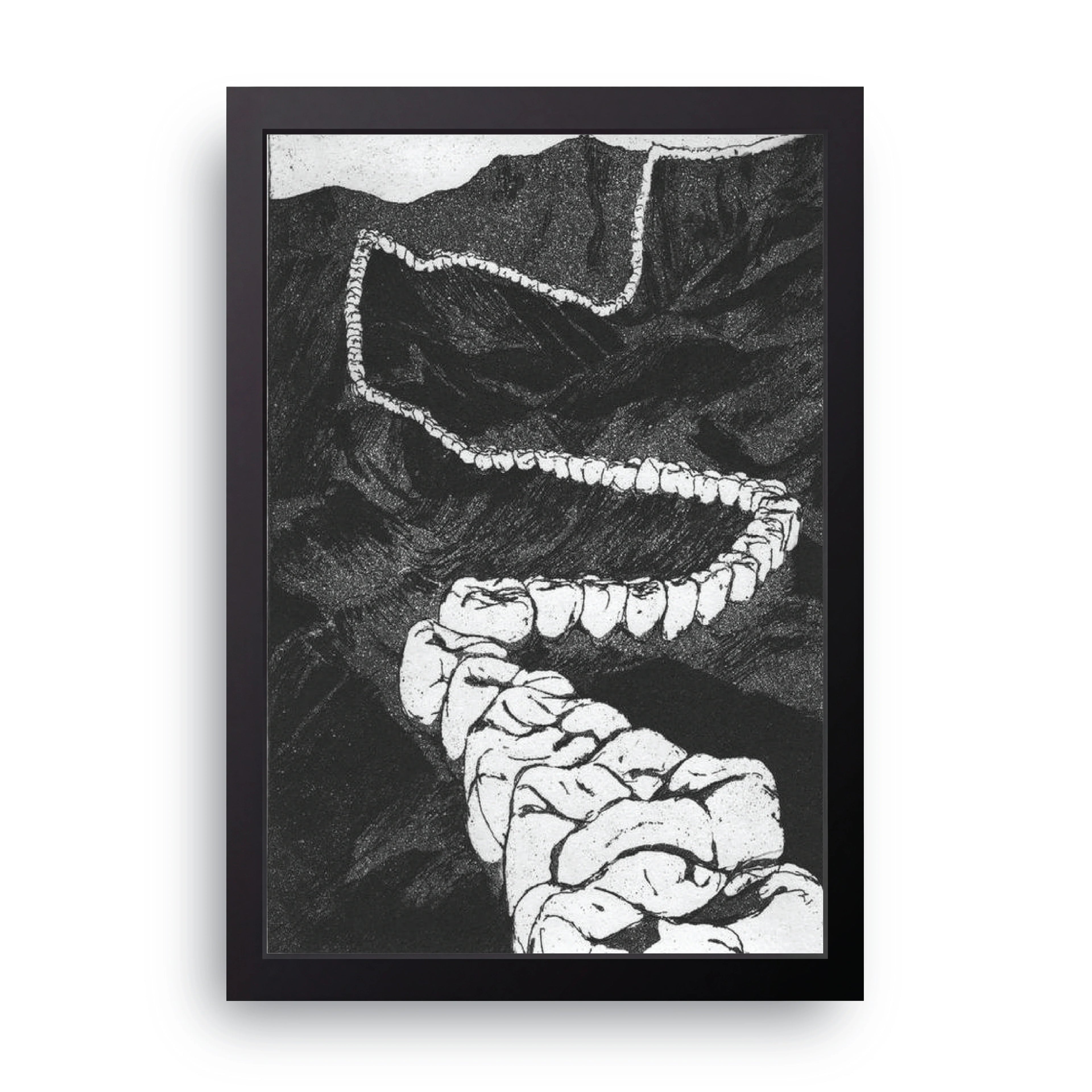 Teeth Landscape framed wall art print — HIBR