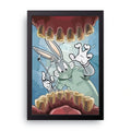 Bugs Bunny Dentist framed wall art print — HIBR