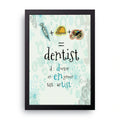 Dentist Equation framed wall art print — HIBR