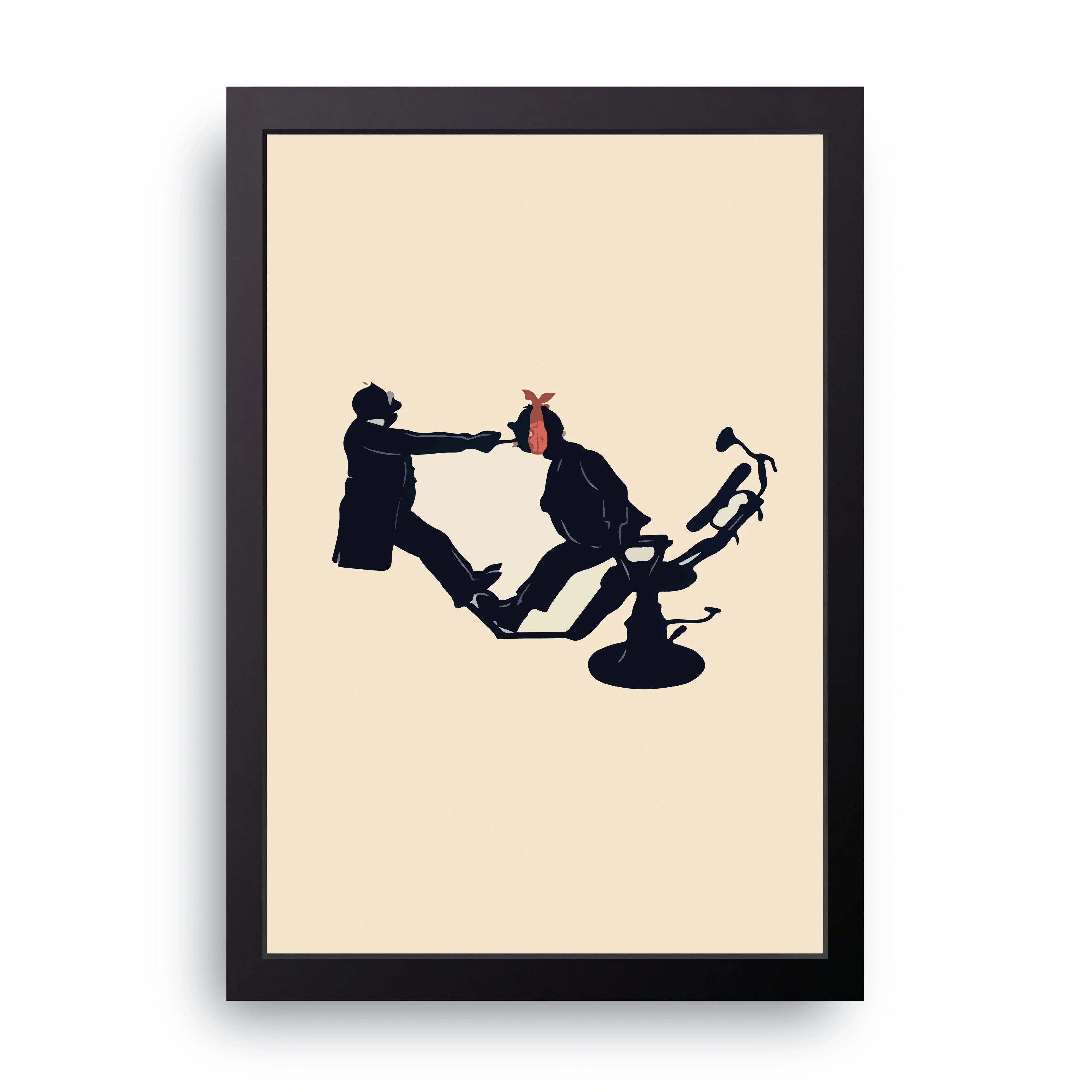 Dentist Chair framed wall art print — HIBR