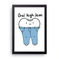 Oral Hygiene framed wall art print — HIBR
