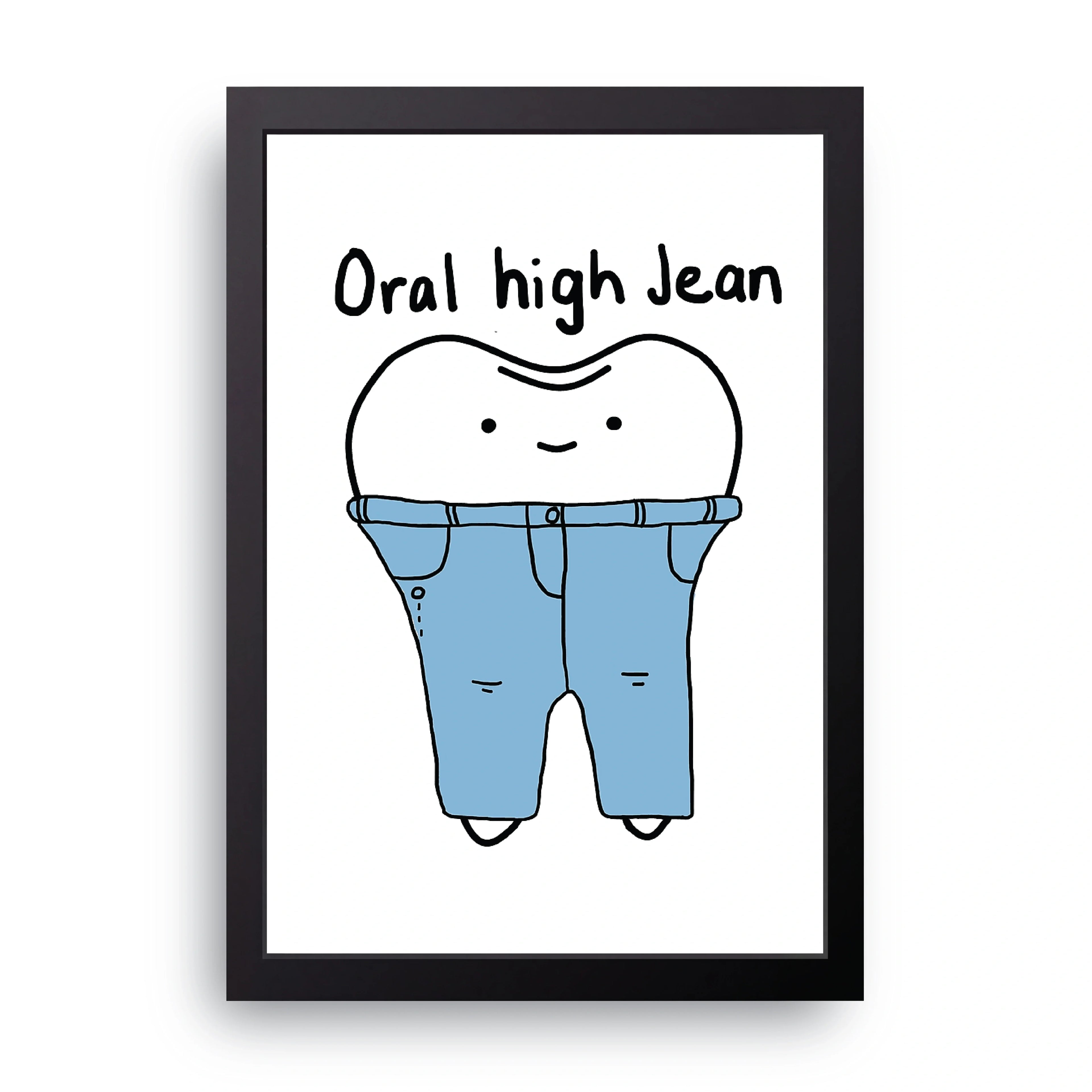 Oral Hygiene framed wall art print — HIBR