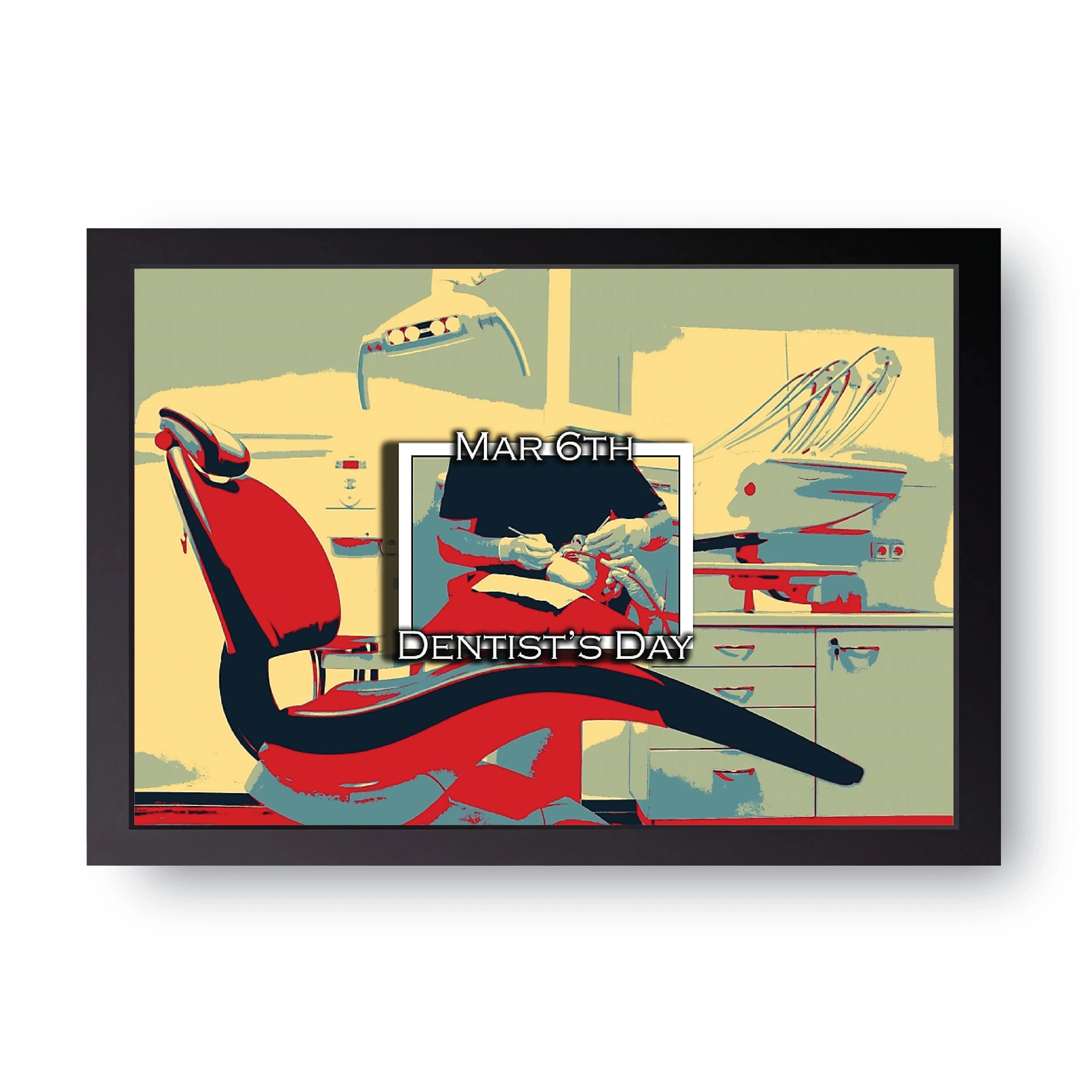 Dentist Day framed wall art print — HIBR