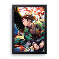 DEMON SLAYER 1 framed wall art print — HIBR