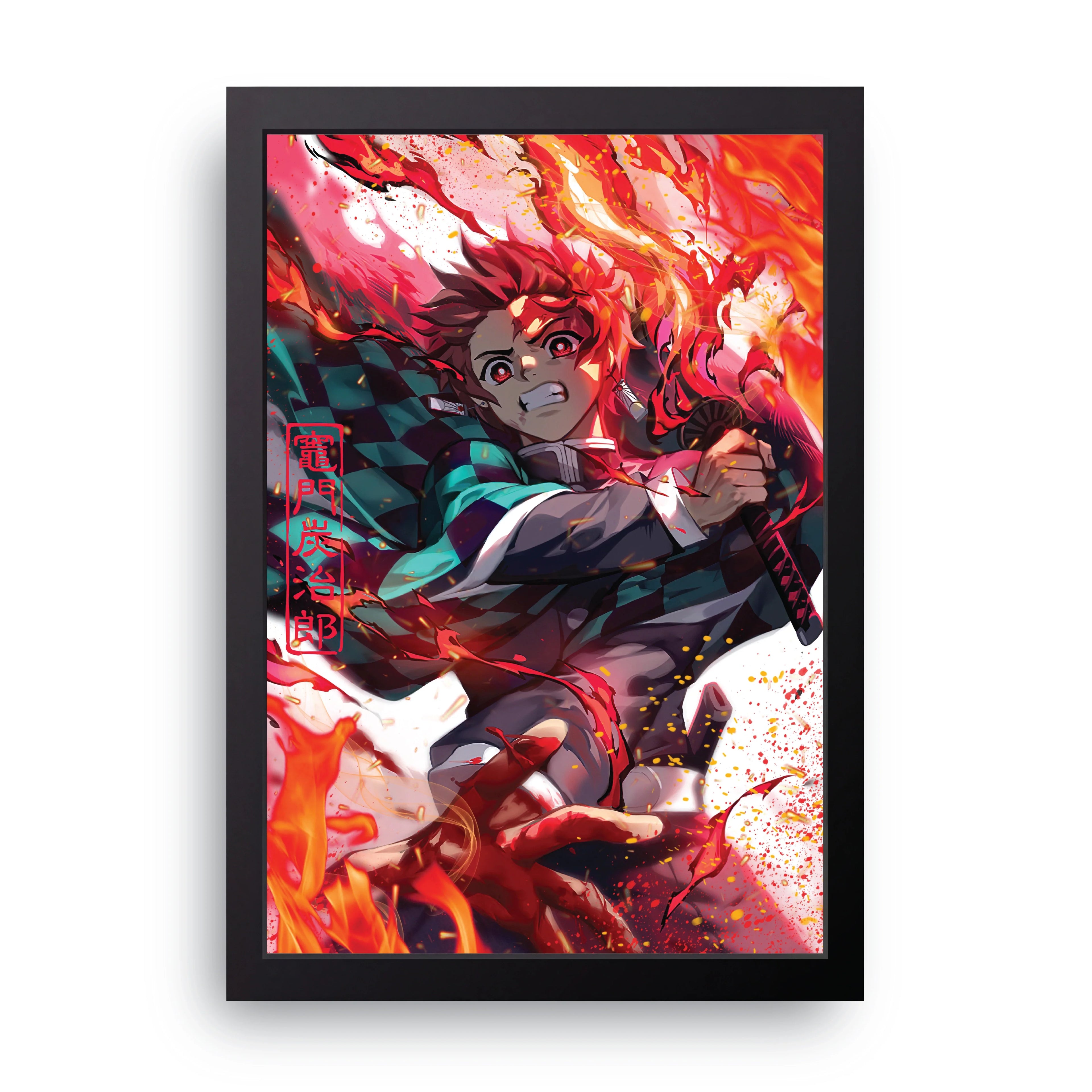 DEMON SLAYER 2 framed wall art print — HIBR
