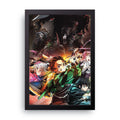 DEMON SLAYER 8 framed wall art print — HIBR
