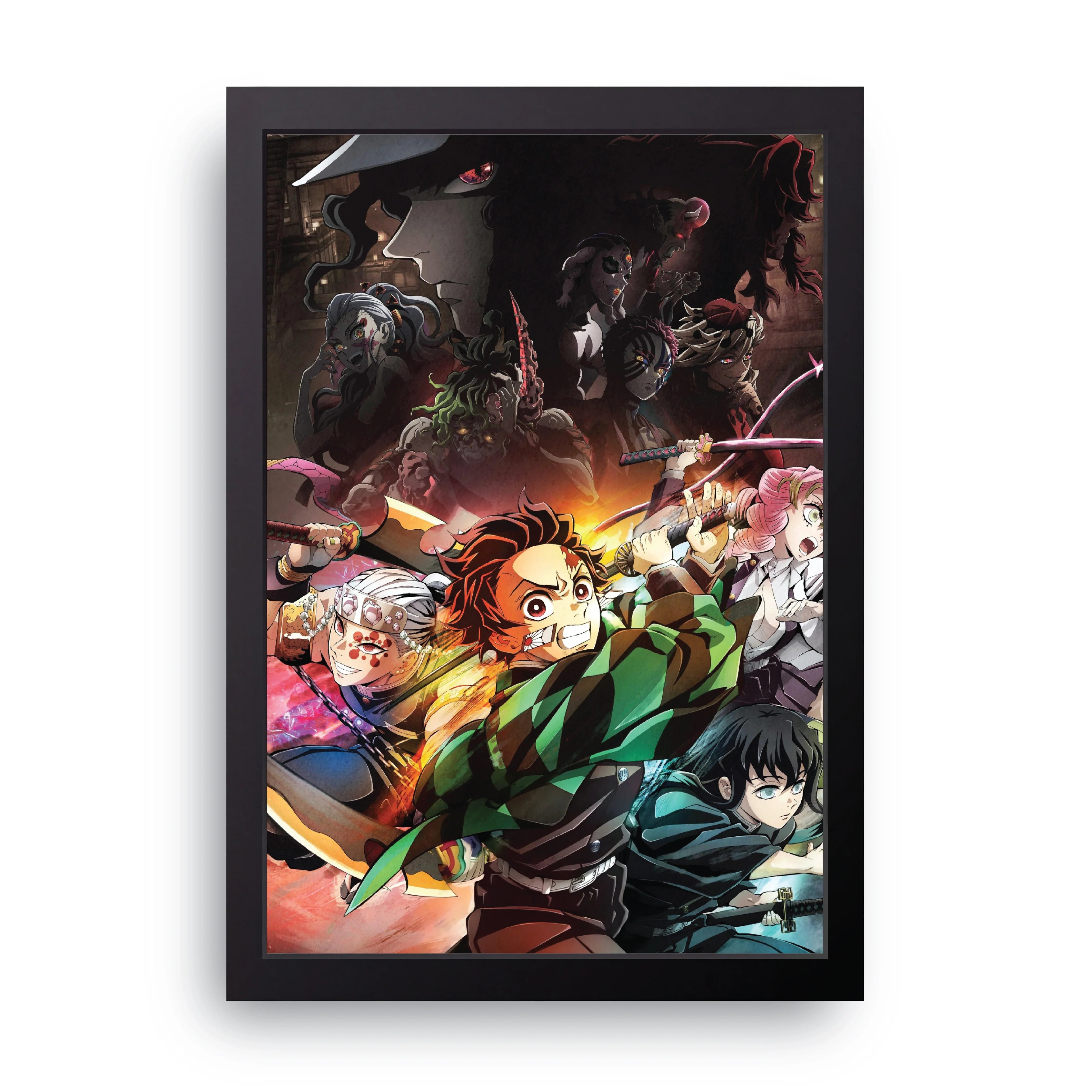 DEMON SLAYER 8 framed wall art print — HIBR
