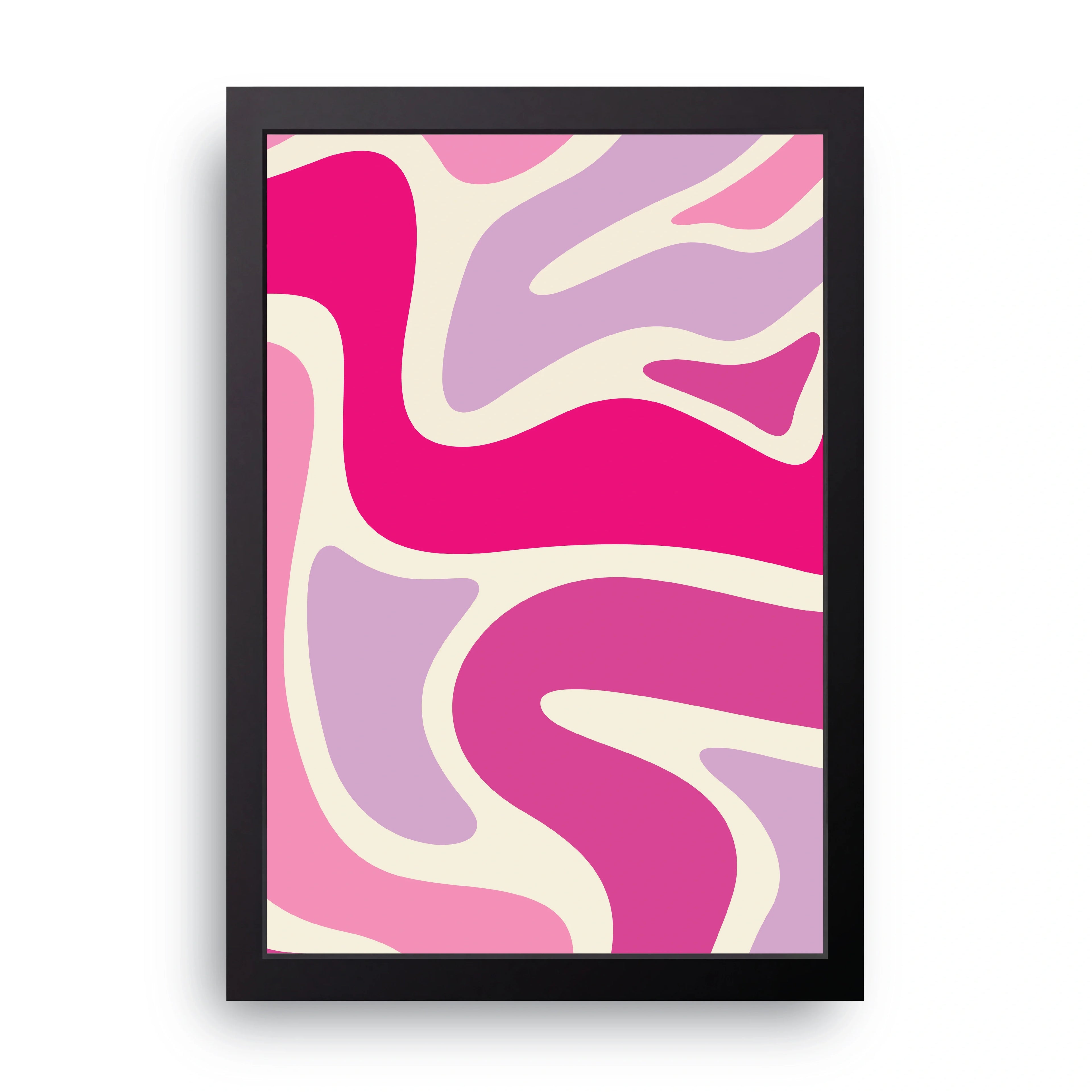 Pink Haze framed wall art print — HIBR