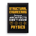 Structural Engineering framed wall art print — HIBR