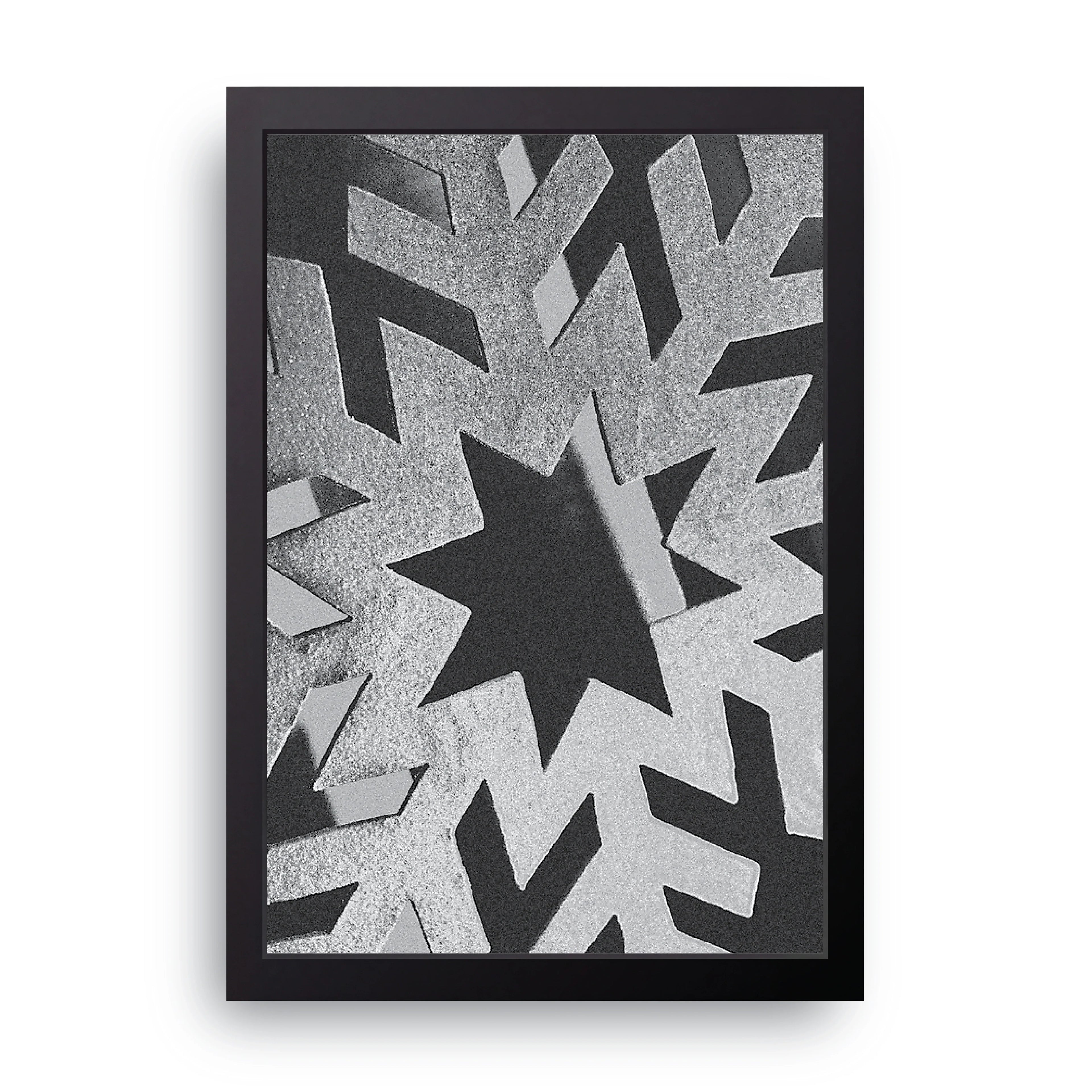 Snowflake framed wall art print — HIBR