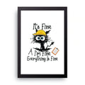 Everything Is Fine framed wall art print — HIBR