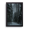 Winter Forest framed wall art print — HIBR