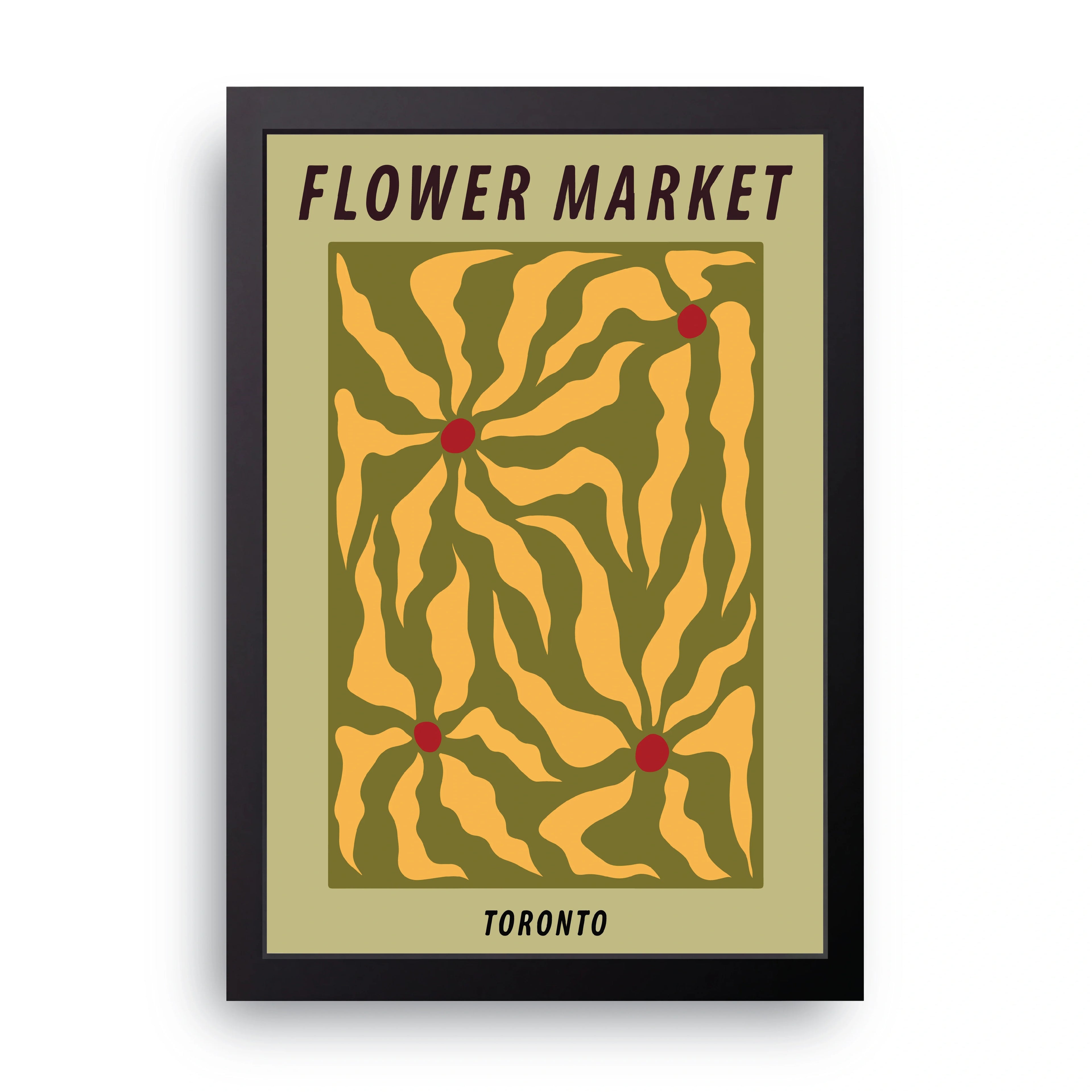 Flower Market Toronto framed wall art print — HIBR