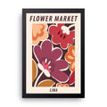 Flower Market Lima framed wall art print — HIBR