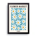 Flower Market Sydney framed wall art print — HIBR